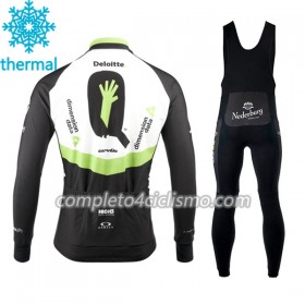 Completo Maglia ML + Pantaloncino con bretelle ML 2017 Dimension Data N001 Winter Invernale
